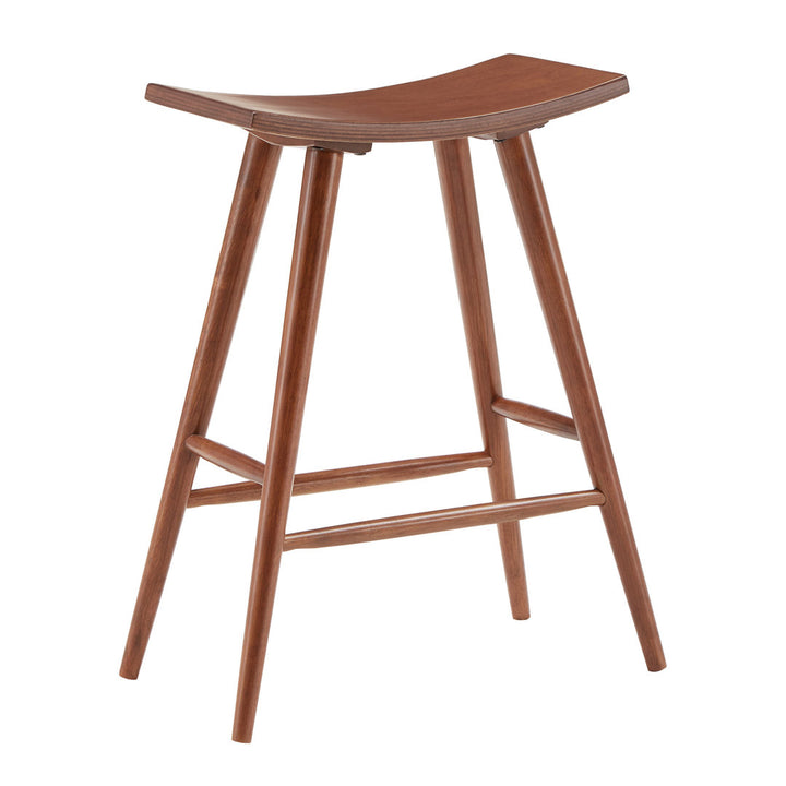 Ashray Solid Wood 24.25" Counter Stool (Set of 2) Wade Logan® Color: Oak