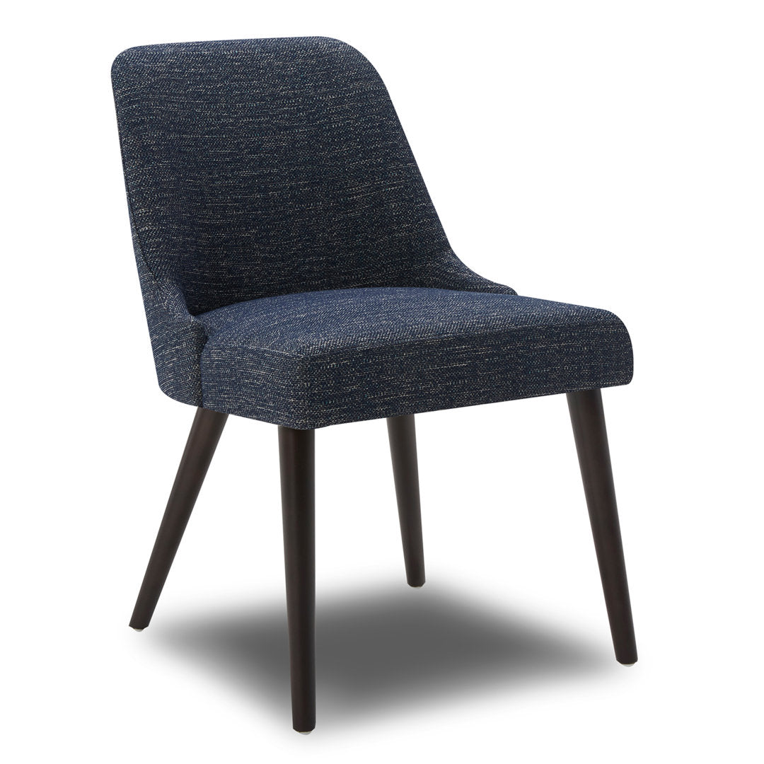 Brently Upholstered Dining Chair (Set of 2) Wade Logan® Upholstery Color: Dark Blue