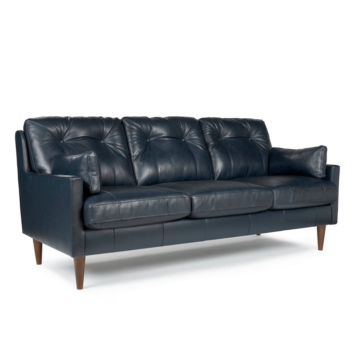 Antone 81" Square Arm Sofa Mercury Row® Fabric: Navy