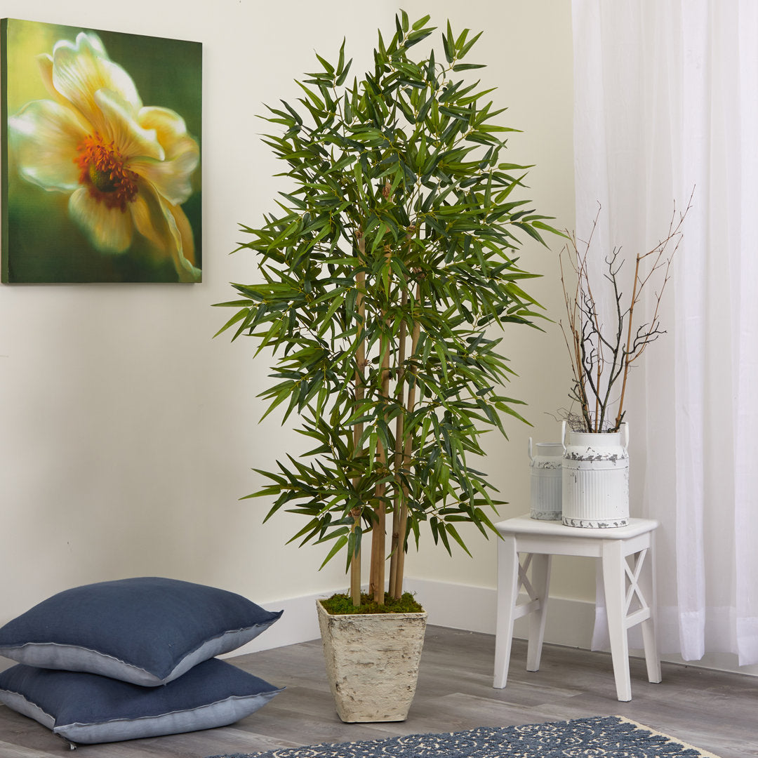 65" Artificial Bamboo Tree in Planter Freeport Park®