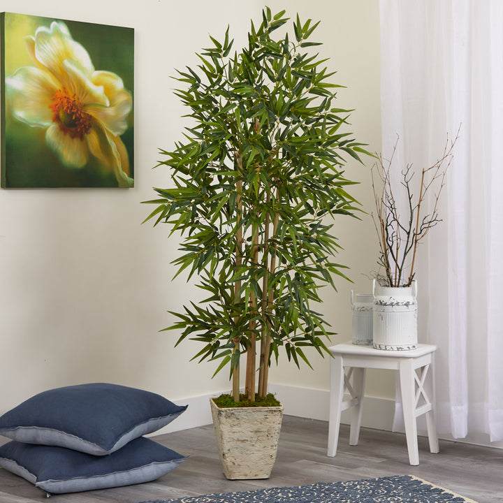 65" Artificial Bamboo Tree in Planter Freeport Park®