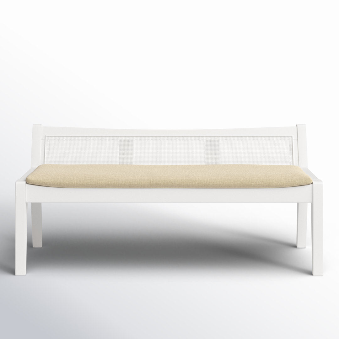 Donner Cane Back Cushioned Bench Joss & Main