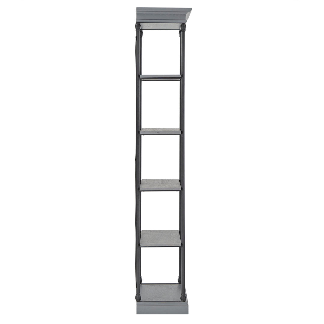 Kyler 84.25" H x 33" W Etagere Bookcase Greyleigh™ Color: Gray
