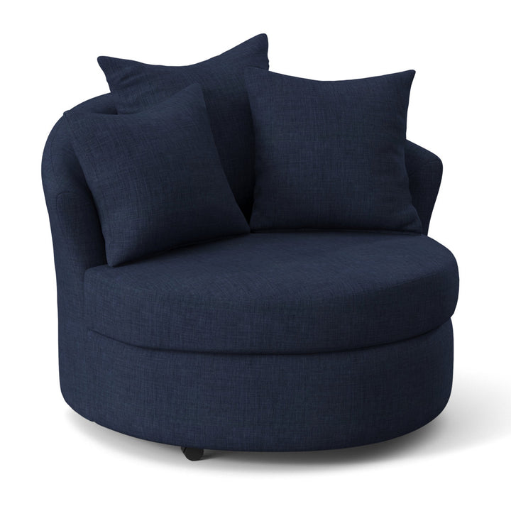 Alsup Barrel Chair Andover Mills™ Fabric: Oscar Navy