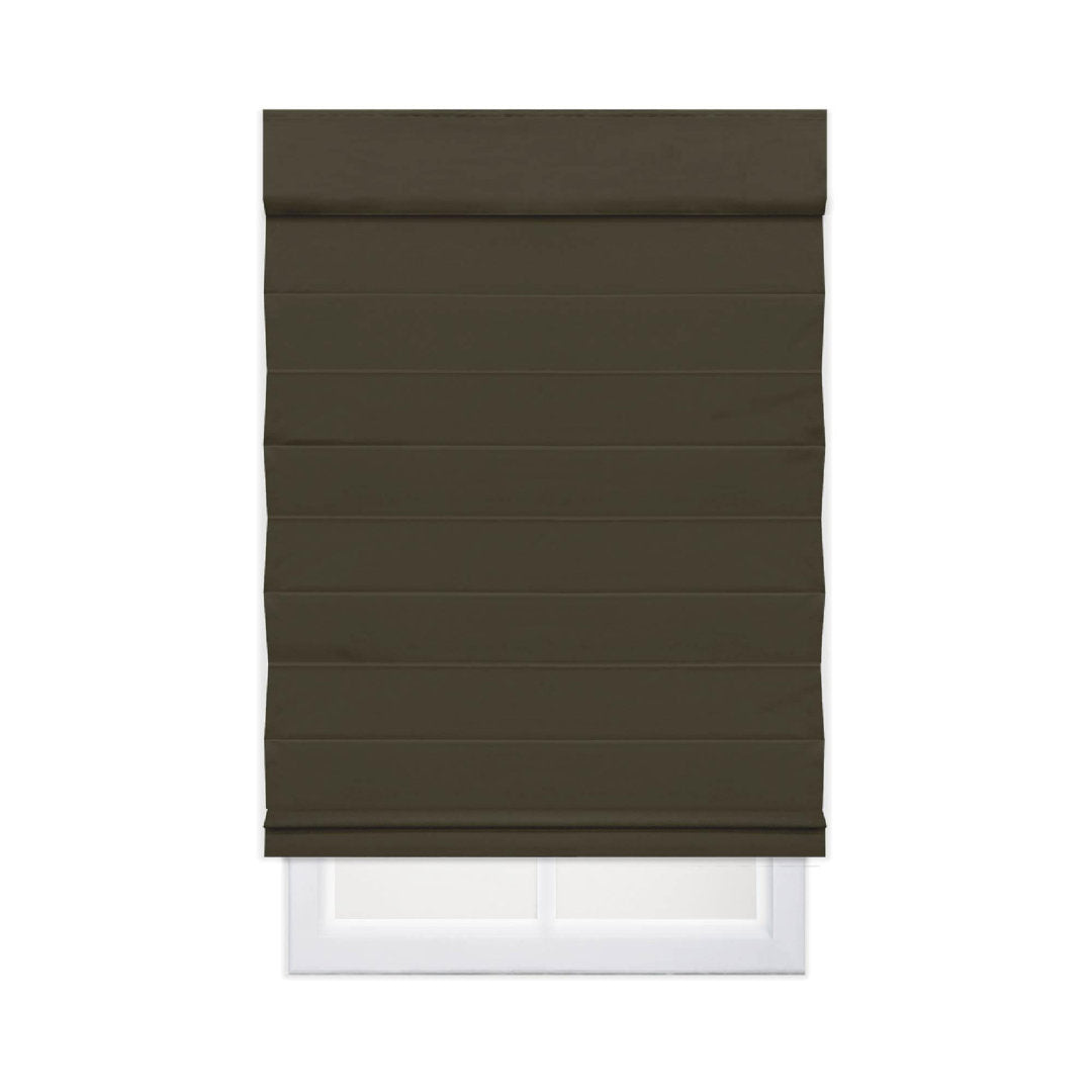 Cordless Blackout 100% Cotton Roman Shade with Cellular Shade Backing Symple Stuff Size: 66"W x 72"L Finish: Chocolate Brown