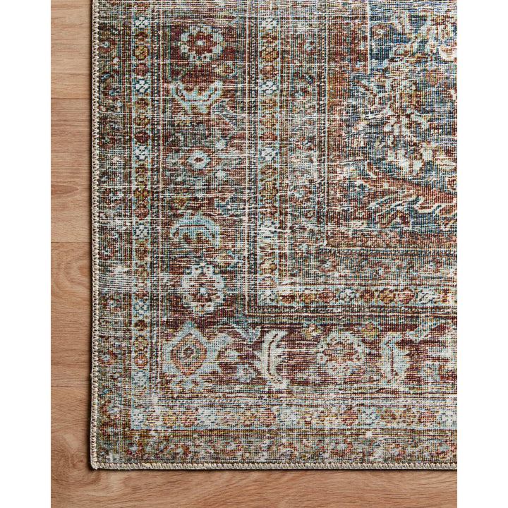 Chris Loves Julia x Loloi Jules Oriental Lagoon/Brick Area Rug Chris Loves Julia x Loloi Rug Size: Rectangle 9'6" x 14'