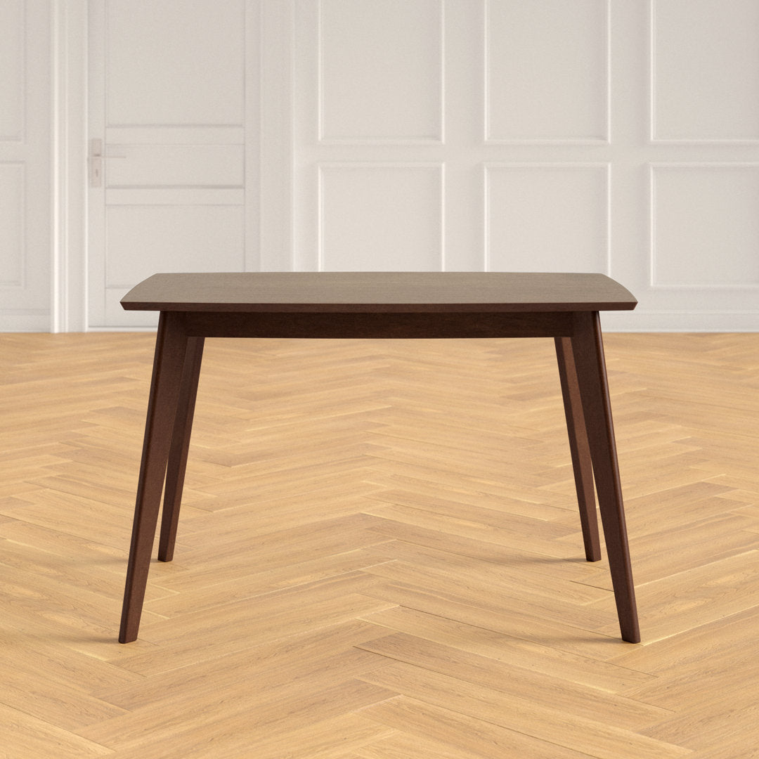 Bartlow 47.25" Rubberwood Solid Wood Dining Table Wade Logan®