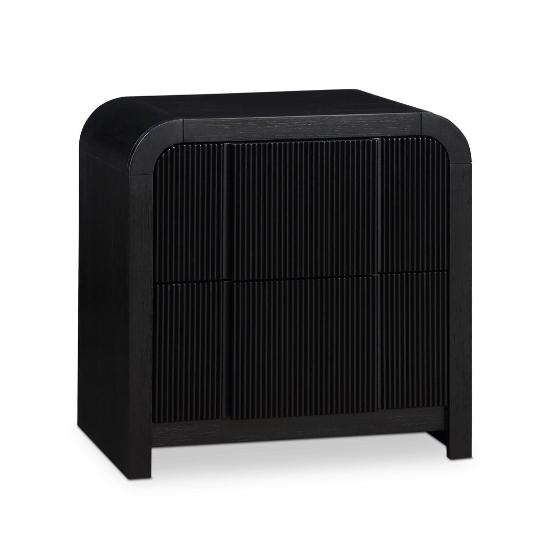 Ishana Solid Wood Nightstand Wrought Studio™ Color: Black