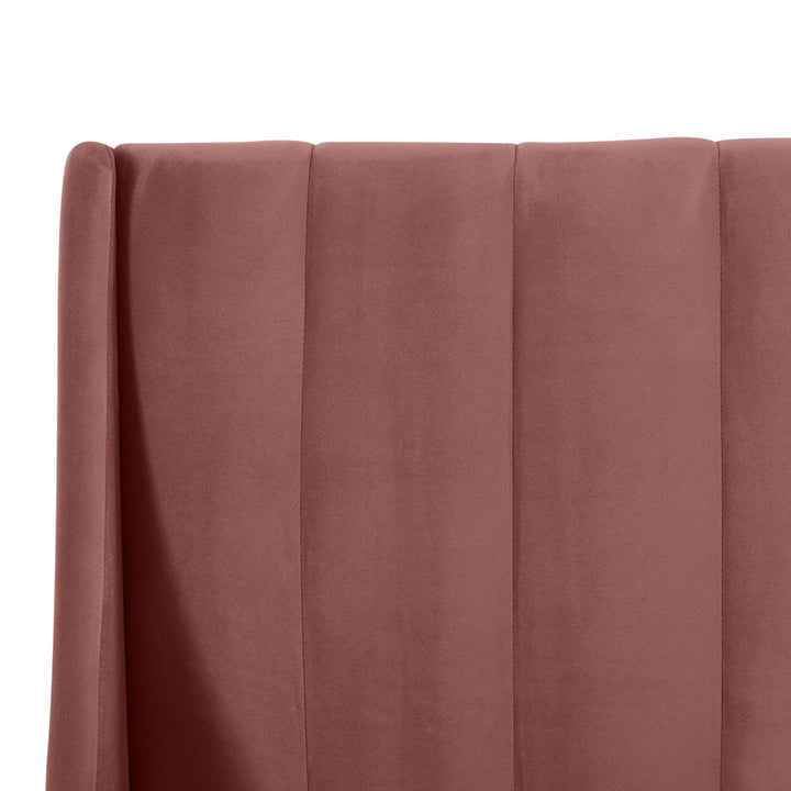Helaina Tufted Upholstered Low Profile Platform Bed Wade Logan® Color: Ash Rose Velvet Size: Queen