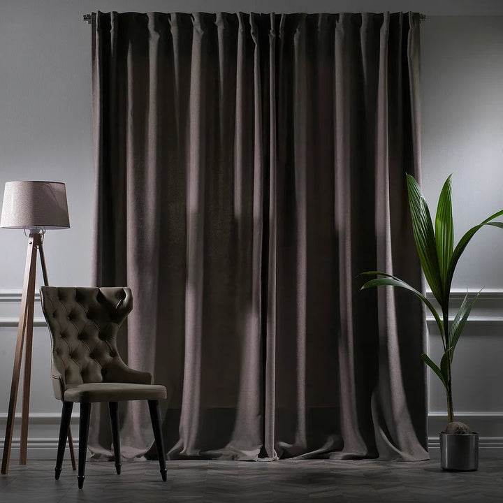 Extra wide x Extra Long Custom Made Decorative Single Panel Lilijan Home & Curtain Curtain Color: Stone Size per Panel: 100" W x 108" L