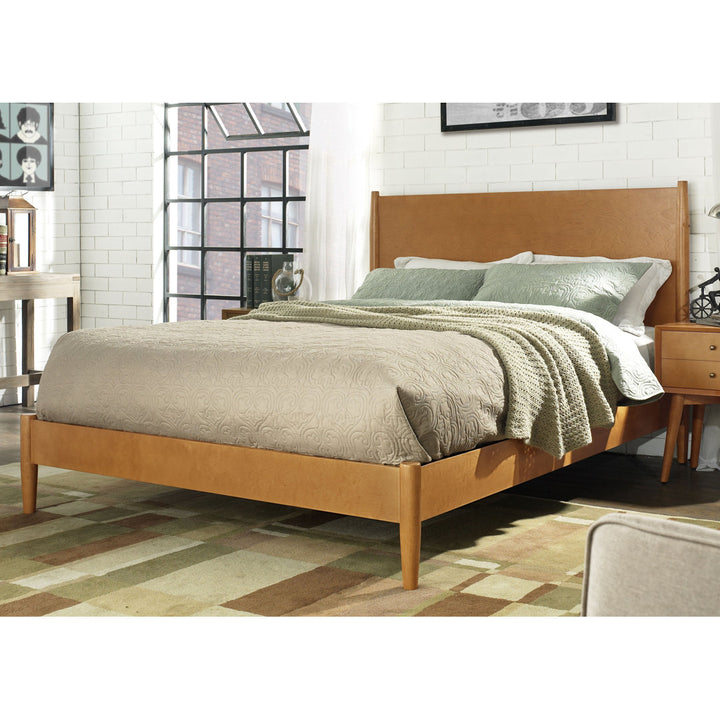 Stiles Platform Bed AllModern Color: Acorn Size: King