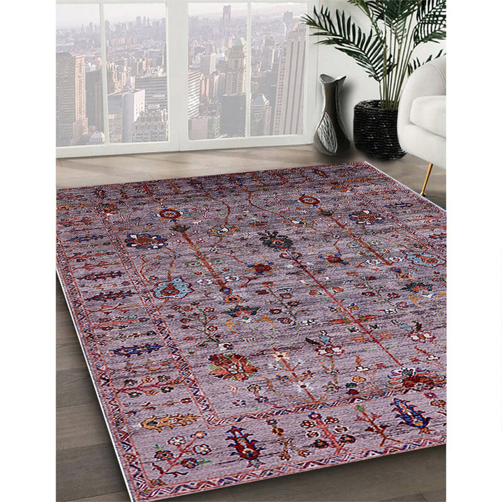 Future Tense Oriental Purple Area Rug Bungalow Rose Rug Size: Rectangle 7' x 10'