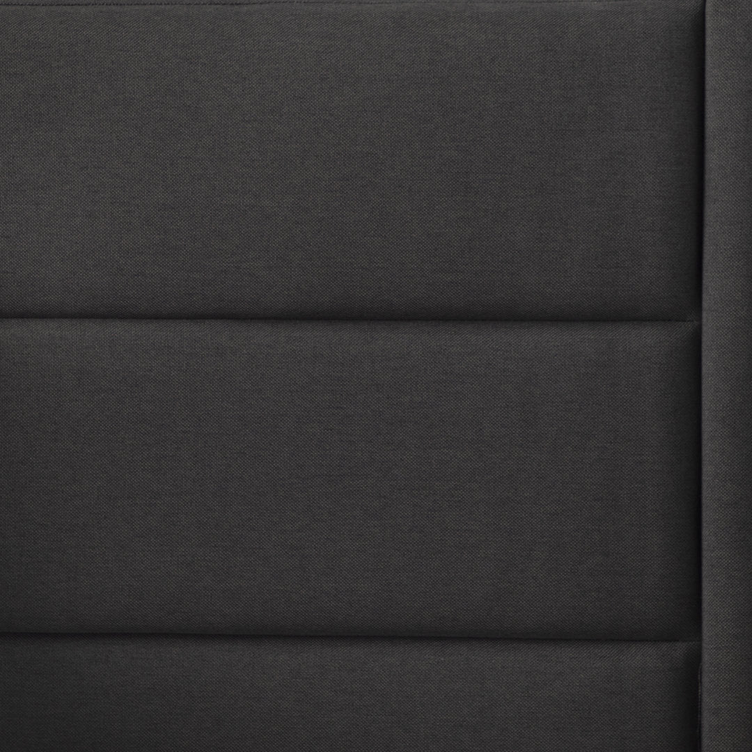 Scarlett Upholstered Platform Bed with Triple-Lined Headboard Mercury Row® Color: Charcoal  Size: Full