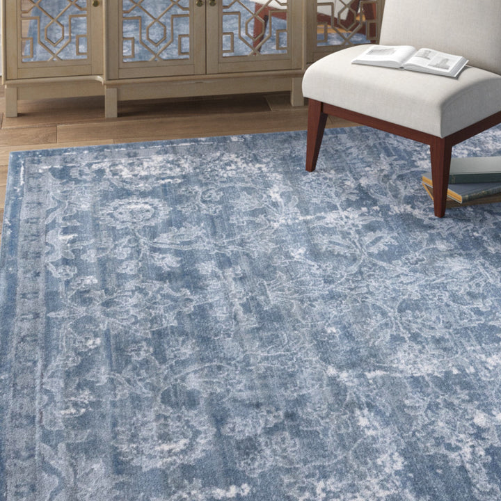 Charters Towers Oriental Blue Area Rug Langley Street® Rug Size: Rectangle 9' x 12'