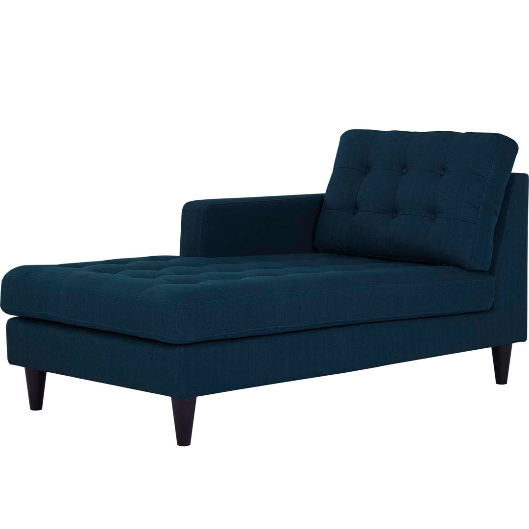 Modway Carson Carrington Humlebaek Right-Arm Upholstered Fabric Chaise Modway Upholstery Color: Azure Orientation: Left Hand Facing