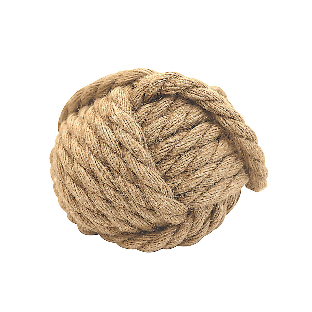 Dag Rope Knot Weighted Floor Stop Breakwater Bay Finish: Brown