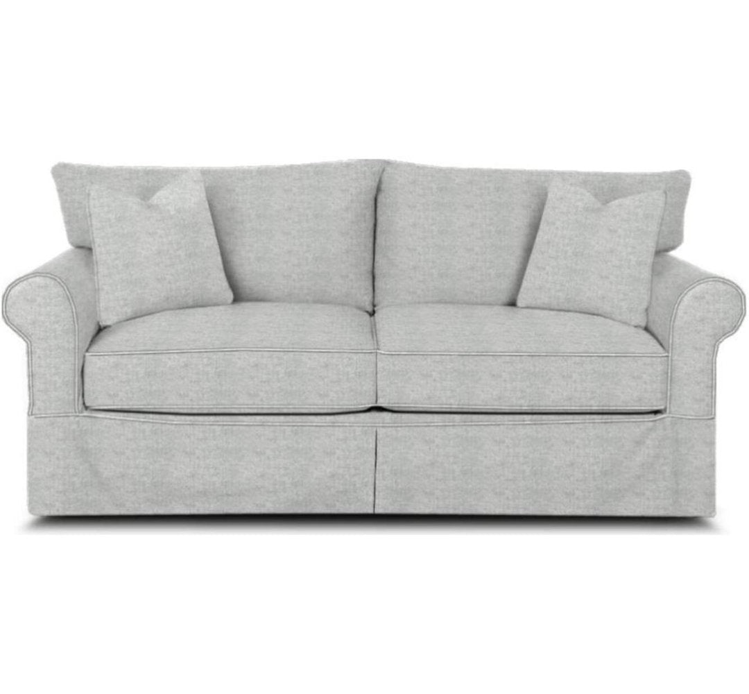Amari 83" Slipcovered Sofa Wayfair Custom Upholstery™ Fabric: Reese Fog Performance Chenille