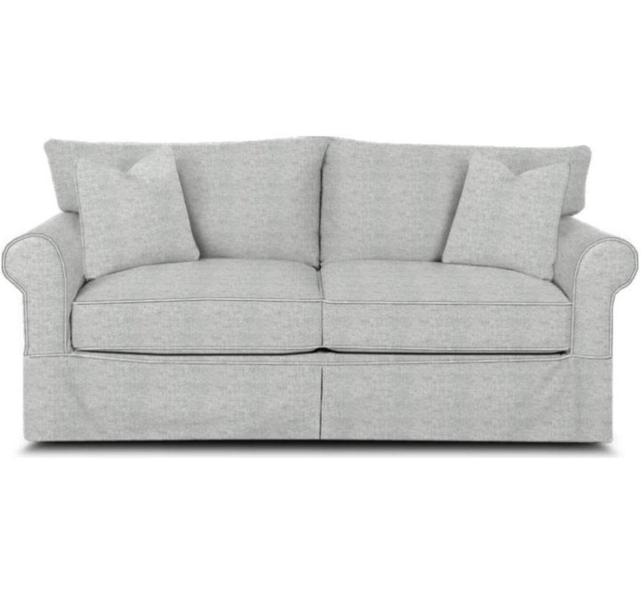 Amari 83" Slipcovered Sofa Wayfair Custom Upholstery™ Fabric: Reese Fog Performance Chenille