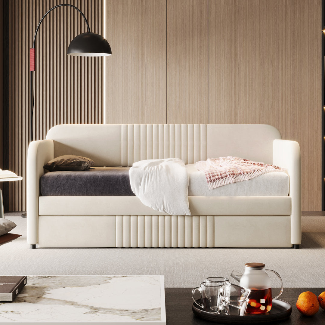 Emeryville Daybed Everly Quinn Color: Beige