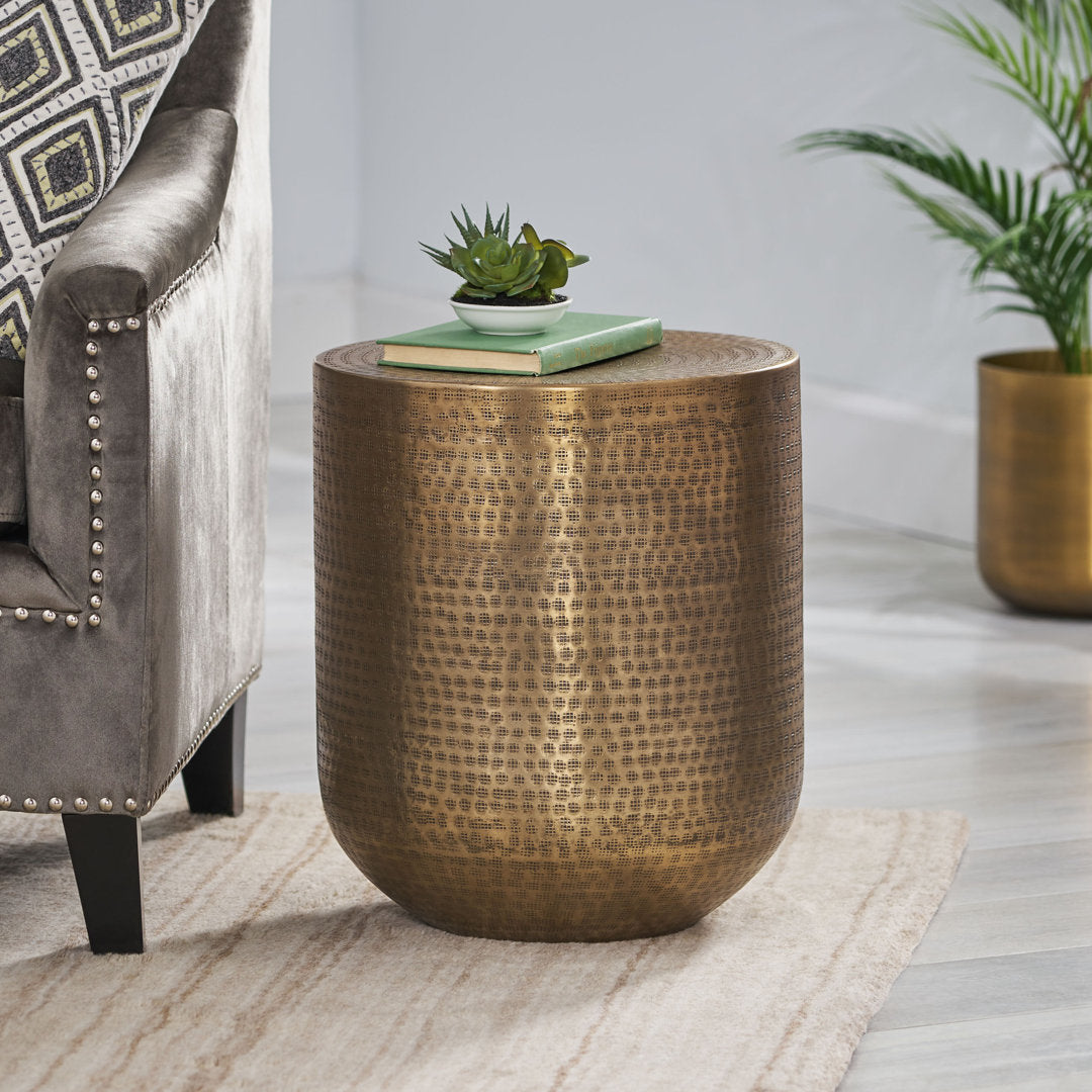 Drum End Table 17 Stories