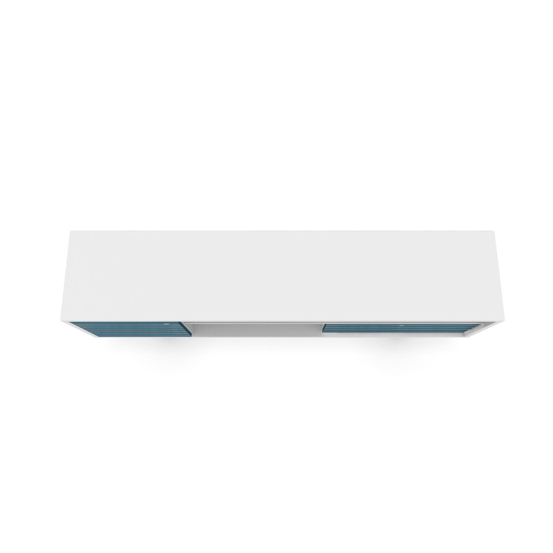 Darryl TV Stand Zipcode Design™ Color: White/Aqua Blue