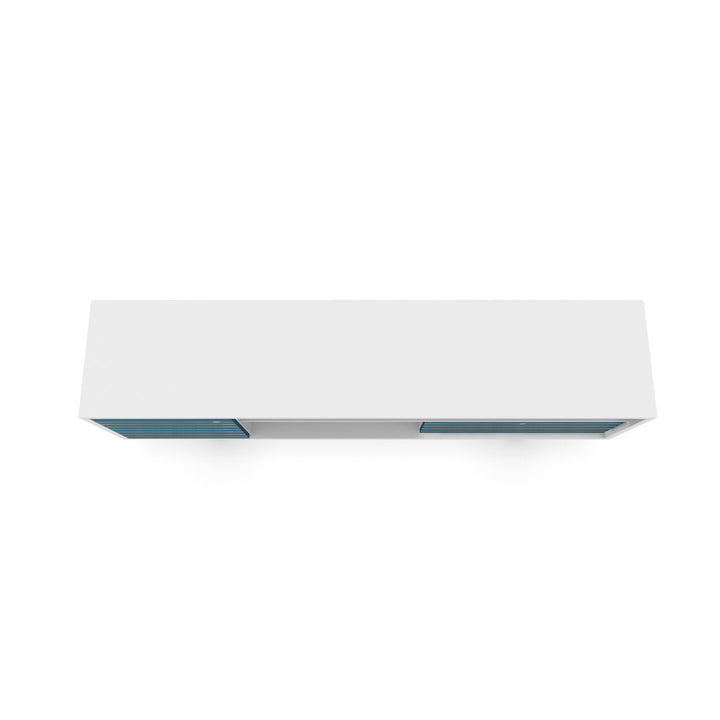 Darryl TV Stand Zipcode Design™ Color: White/Aqua Blue