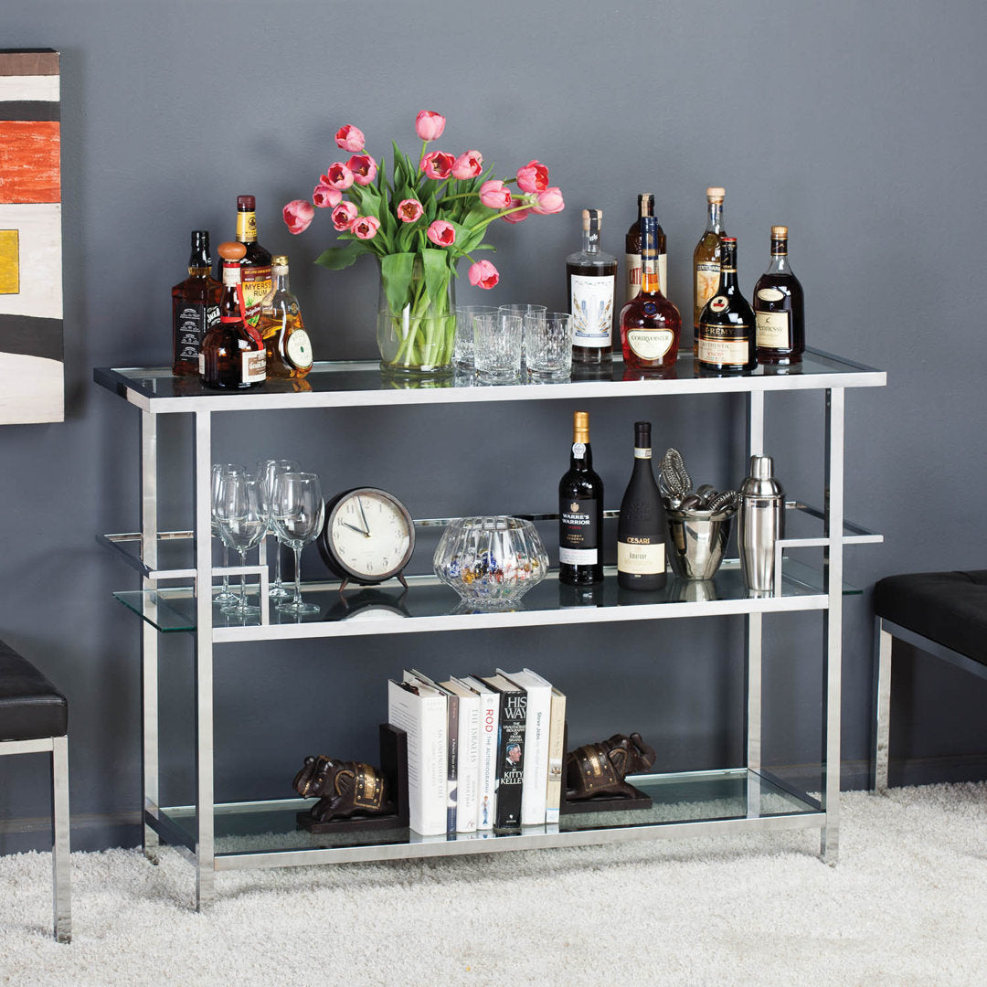 Hayeslee Home Bar Ebern Designs Color: Chrome