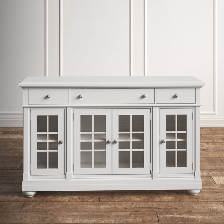 Baker 66" Wide 3 Drawer Sideboard Kelly Clarkson Home Color: Linen