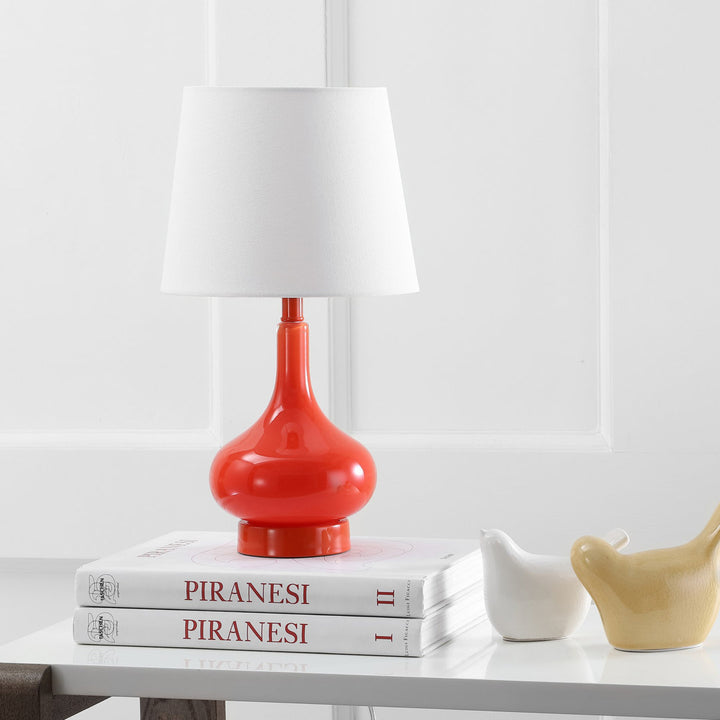 Mikac 17.5" Table Lamp Charlton Home® Base Color: Orange