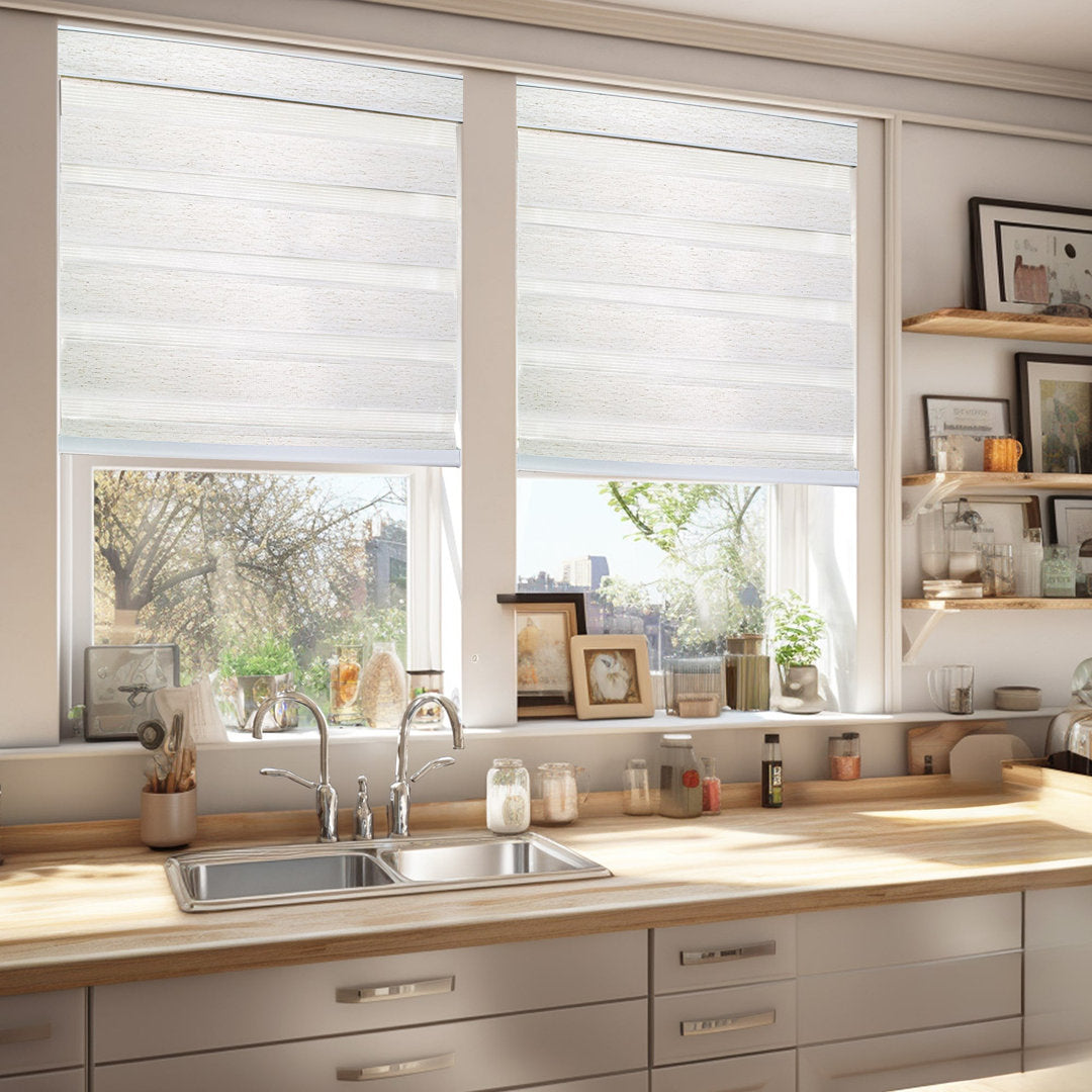 Premium Room Darkening Roller Shade Latitude Run® Length & Width: 21"W X 72"L, Finish: Basic Natural