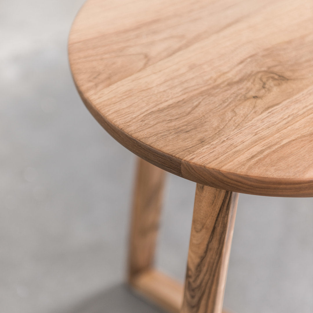 Virgo Solid Wood Cross Legs End Table AllModern Color: Light Walnut