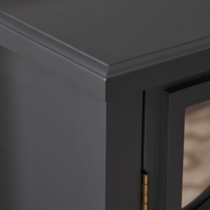 Antrim 2 Door Accent Cabinet Brayden Studio® Color: Charcoal Gray