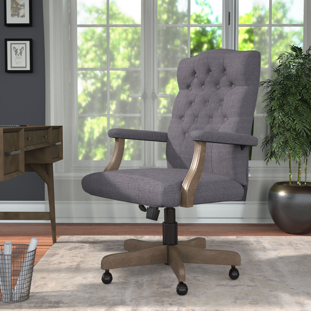 Mayson Executive Chair Three Posts™ Upholstery Color: Slate Gray