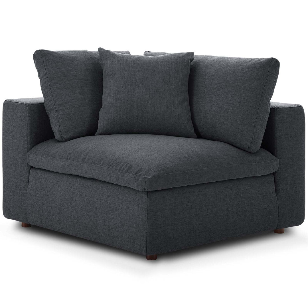 Modway Copper Grove Hrazdan Down-filled 4-piece Sectional Sofa Set Modway Body Fabric: Gray