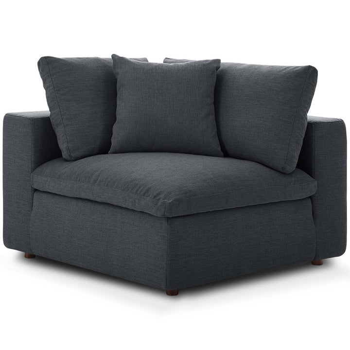 Modway Copper Grove Hrazdan Down-filled 4-piece Sectional Sofa Set Modway Body Fabric: Gray