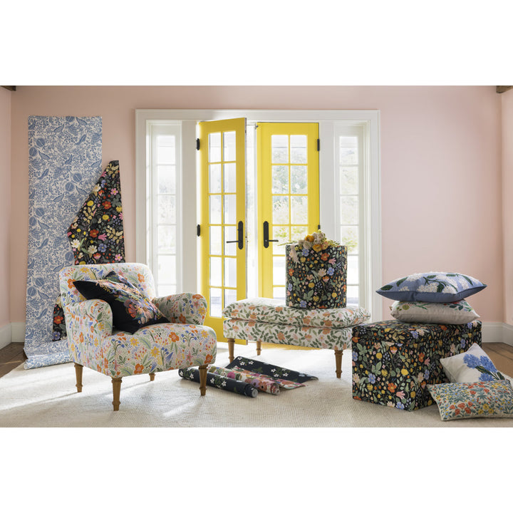 Rifle Paper Co. x Cloth & Company Bristol Armchair Rifle Paper Co. x Cloth & Company Body Fabric: Rpc Merida Multi Linen