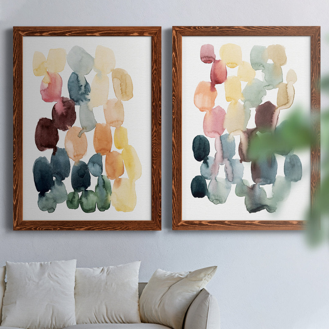 Desert Stones I - 2 Piece Picture Frame Painting Set on Canvas Wade Logan® Size: 43.5" H x 31.5" W x 1" D" Format: Maple Framed Canvas