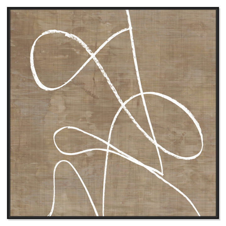 Swooping Lines - Floater Frame Painting on Canvas Joss & Main Size: 46.5" H x 46.5" W x 2" D Format: Black