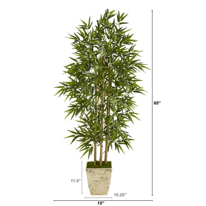 65" Artificial Bamboo Tree in Planter Freeport Park®