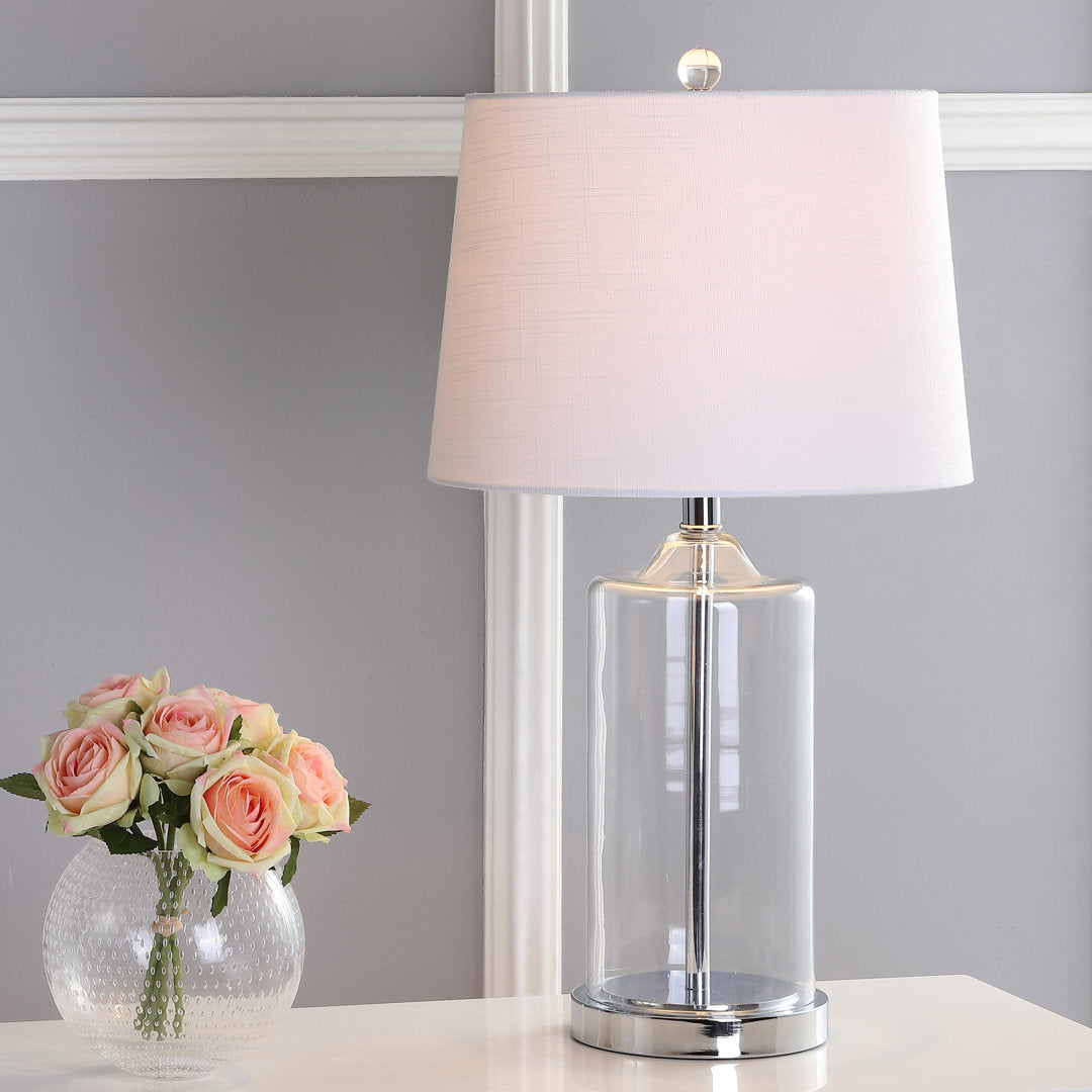 Coursey 25" Chrome Table Lamp Darby Home Co