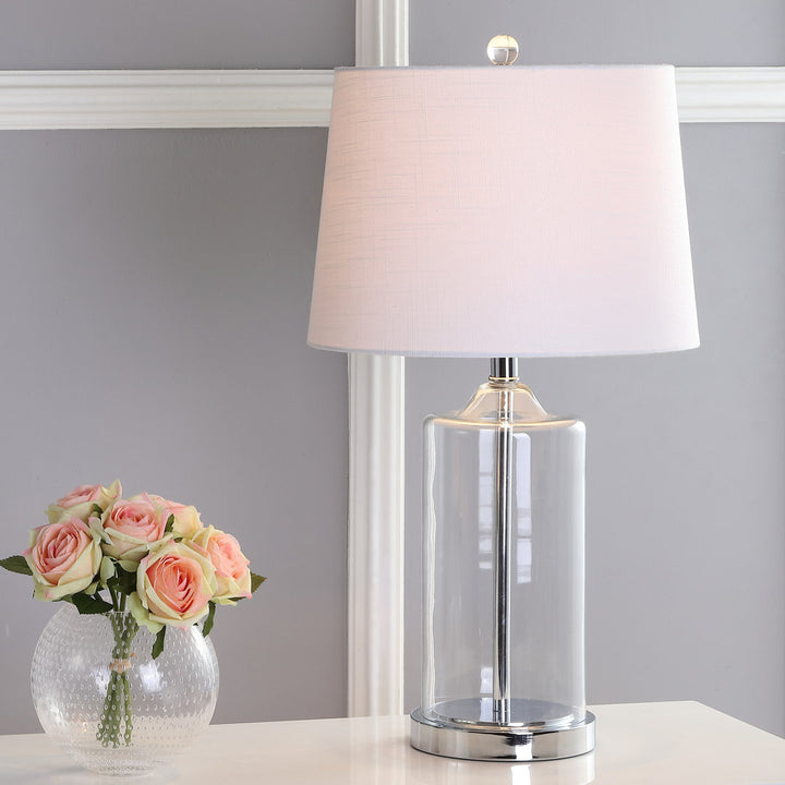 Coursey 25" Chrome Table Lamp Darby Home Co