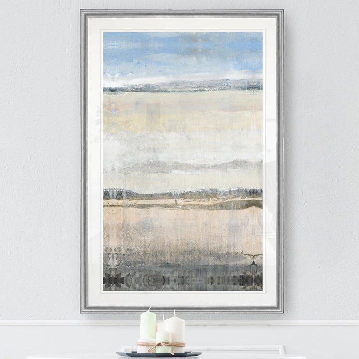 E Transitional Space I' - Print on Canvas Wade Logan® Size: 18.5" H x 24.5" W x 1.5" D Format: Silver Framed