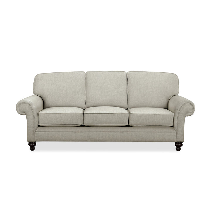 Gaige 88" Rolled Arm Sofa with Reversible Cushions Wayfair Custom Upholstery™ Fabric: Bevin Natural Linen Blend