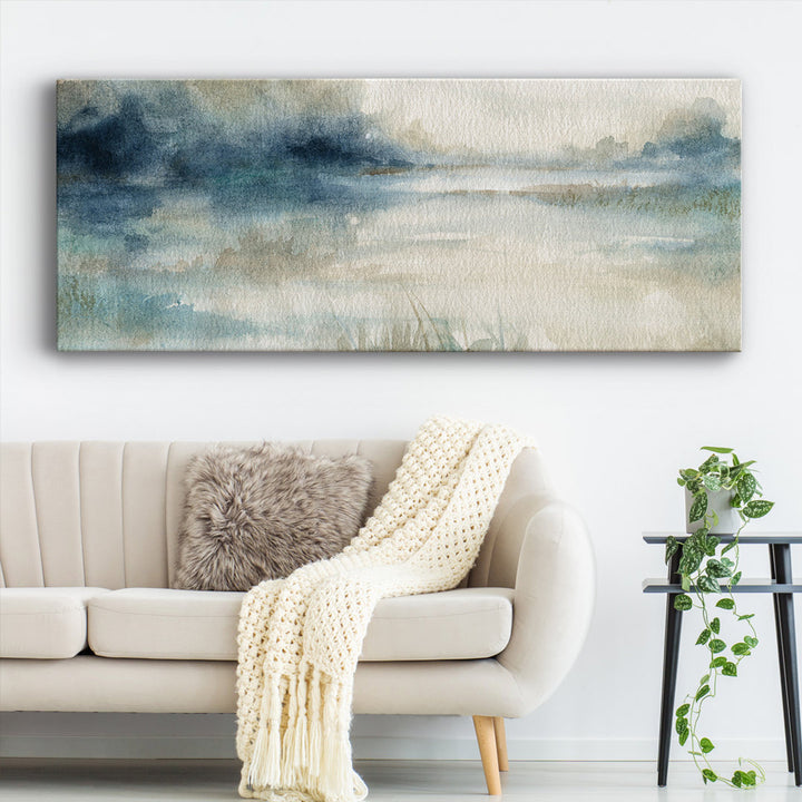Still Evening Waters II - Wrapped Canvas Print Wade Logan® Size: 20" H x 50" W x 1.5" D