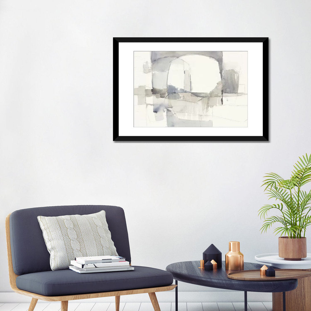 Pastel Seascape II by Christy Mckee - Wrapped Canvas Graphic Art Print Sand & Stable™ Size: 24" H x 32" W x 1" D Format: Black Framed