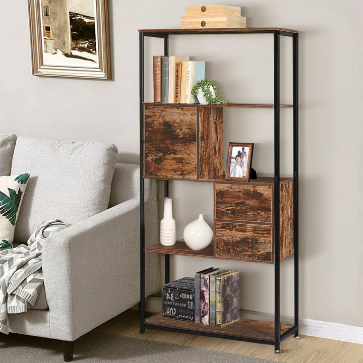 Mullica 31" W Steel Standard Bookcase 17 Stories