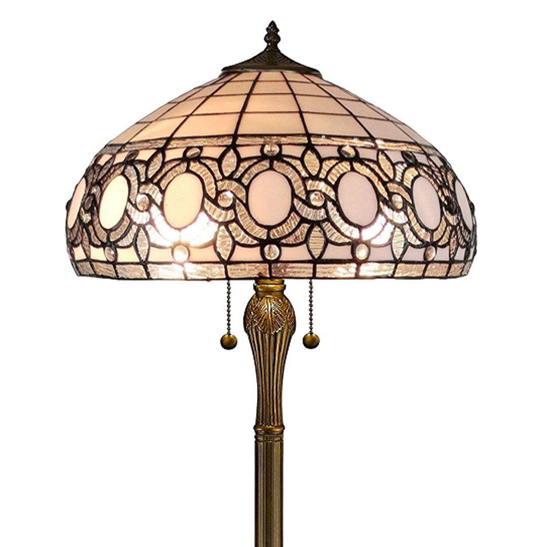 Tiffany 63" Reading Floor Lamp Amora Lighting