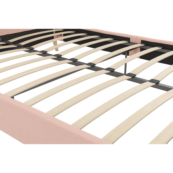 Her Majesty Tufted Upholstered Low Profile Platform Bed Novogratz Color: Pink Size: Full