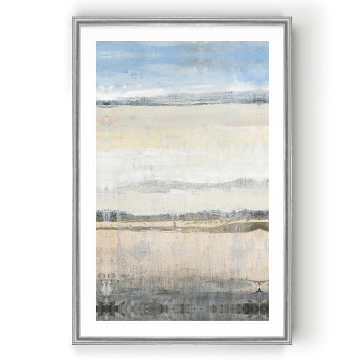 E Transitional Space I' - Print on Canvas Wade Logan® Size: 22.5" H x 30.5" W x 1.5" D Format: Silver Framed