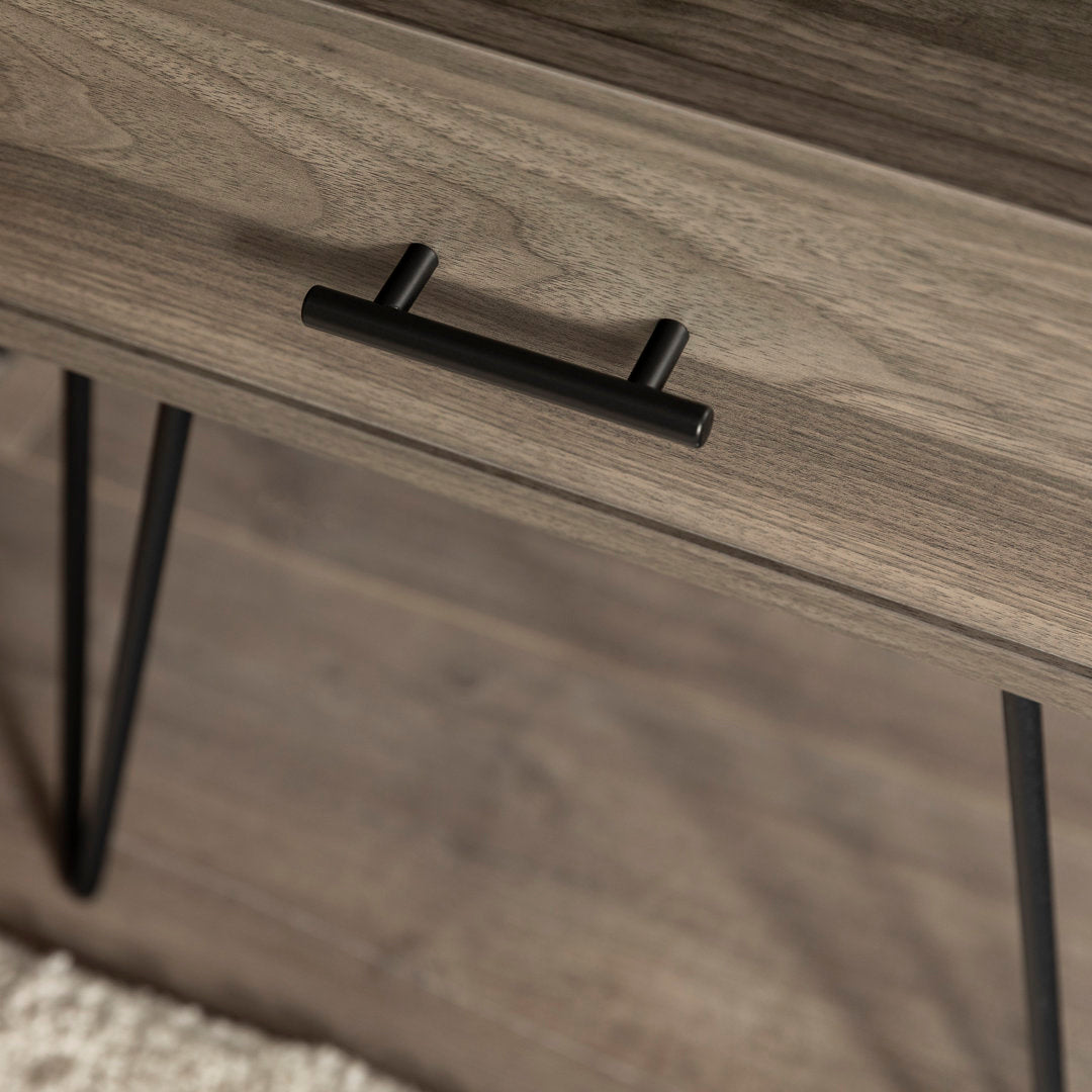 Adrow 1-Drawer Nightstand with Cubby Wade Logan® Color: Slate Gray